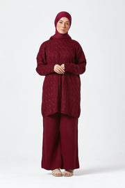 Burgundy Knit Co-ord Set