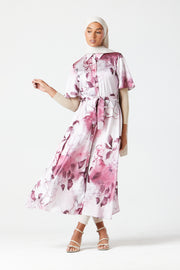 Rose Marble Midi Dress