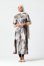 Stone Veil Midi Dress