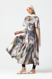 Stone Veil Midi Dress