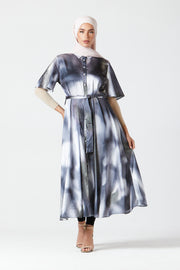 Noir Fade Midi Dress