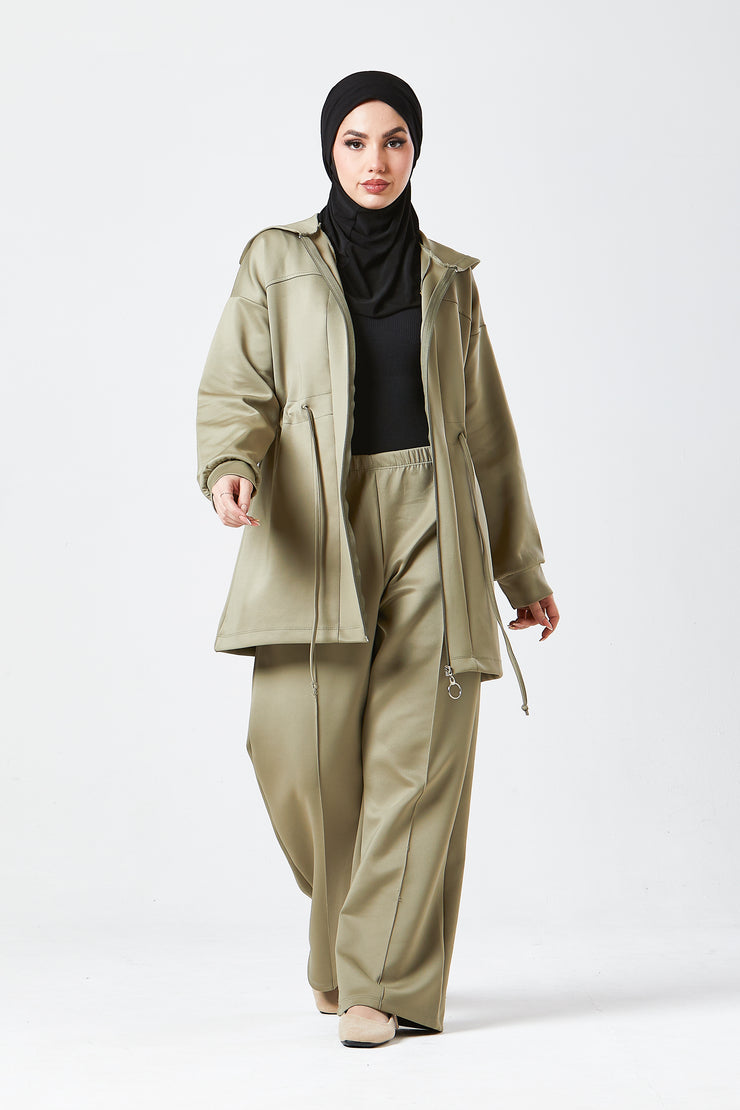 Sage Urban Modest Hoodie Set