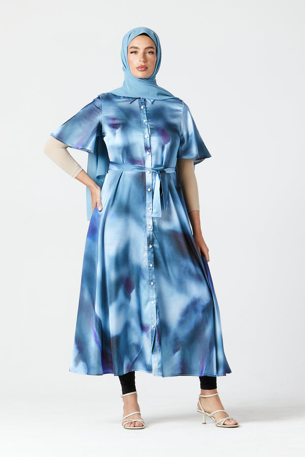 Blue Haze Midi Dress