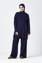 Navy Knit Co-ord Set