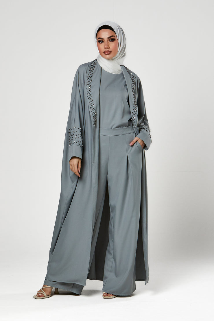 3pc Abaya Trouser Set