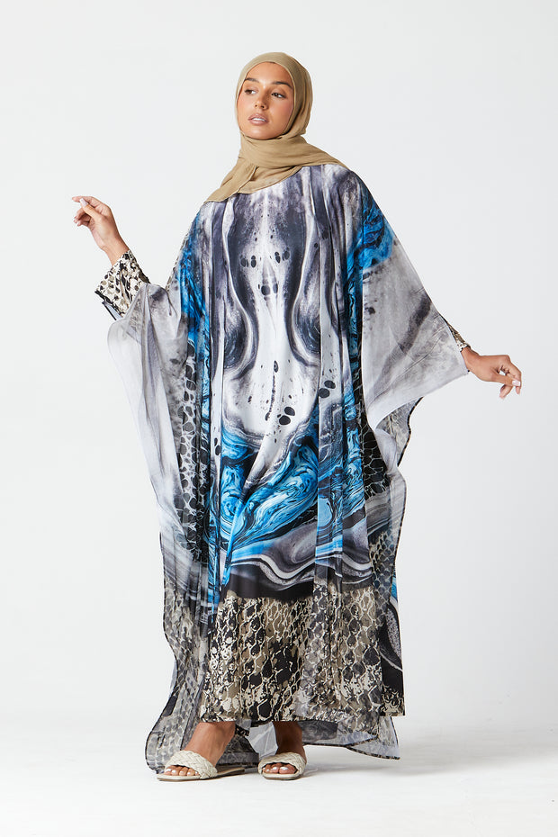 Blue Dahlia Kaftan