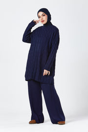 Navy Knit Co-ord Set