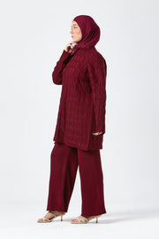 Burgundy Knit Co-ord Set