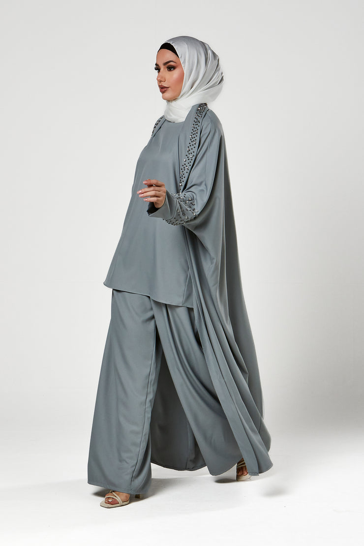 3pc Abaya Trouser Set