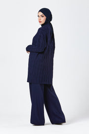 Navy Knit Co-ord Set