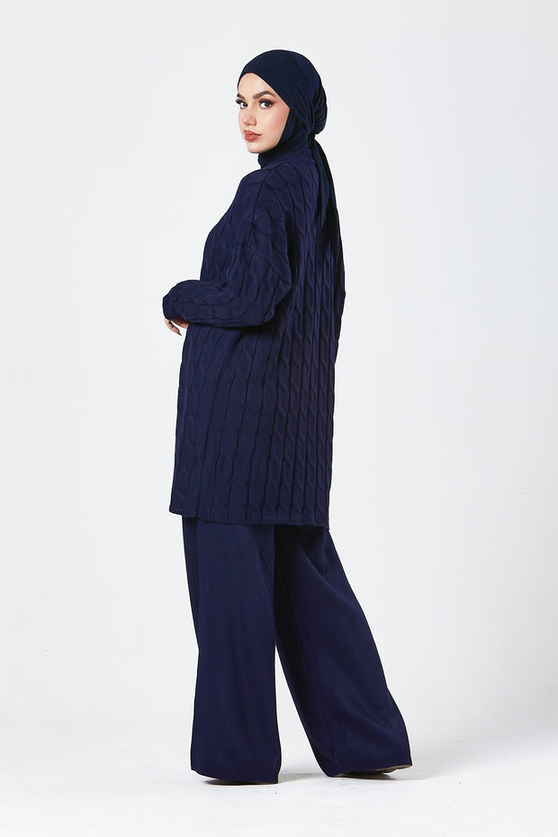 Navy Knit Co-ord Set