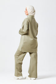 Sage Funnel Neck Modest Two Piece Set