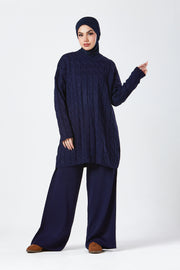 Navy Knit Co-ord Set