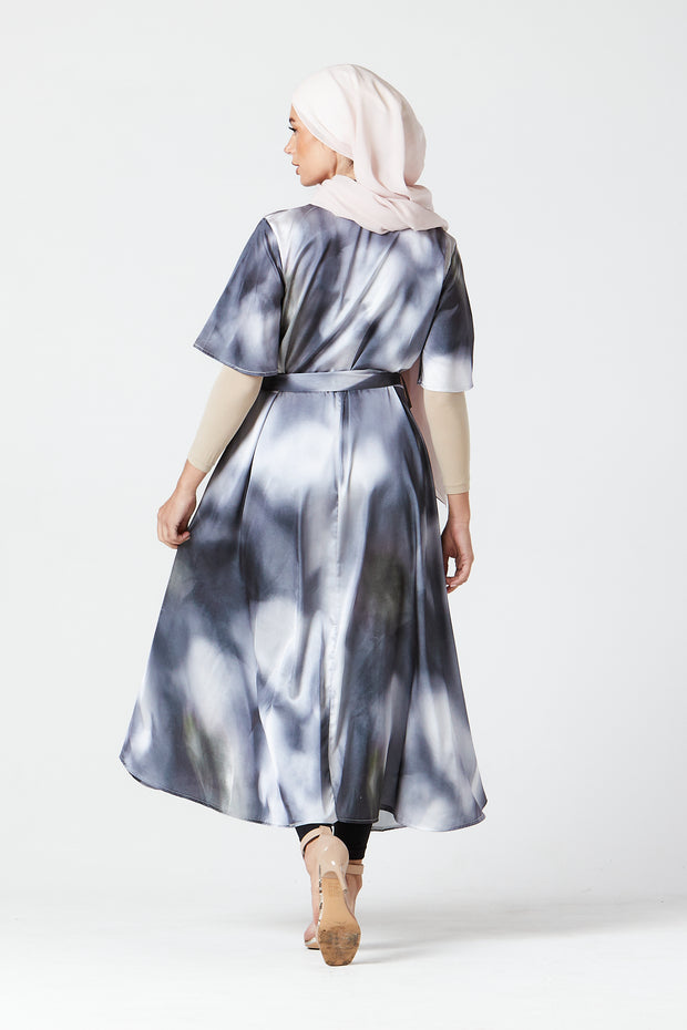Noir Fade Midi Dress