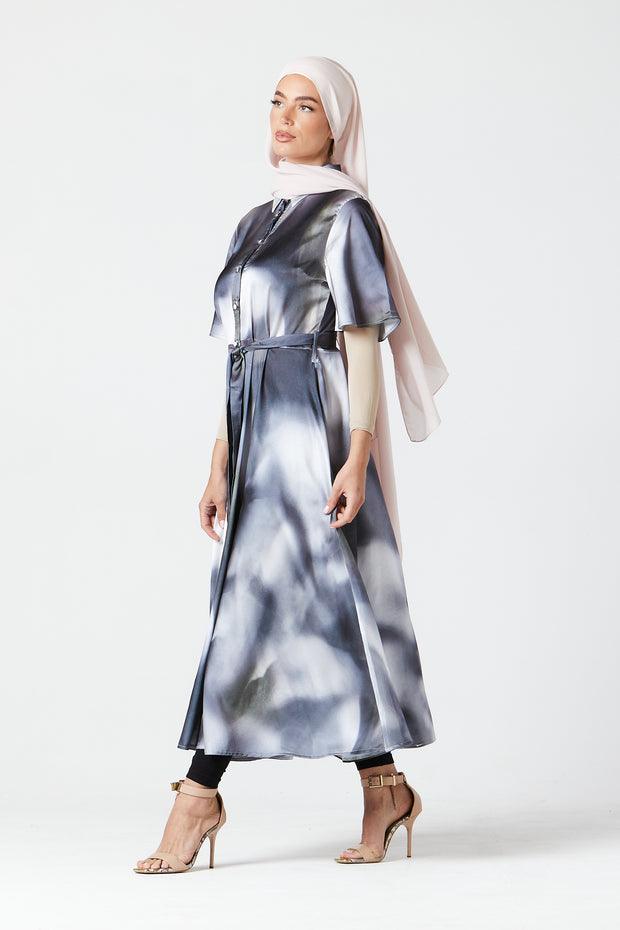 Noir Fade Midi Dress