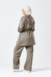 Mocha Urban Modest Hoodie Set