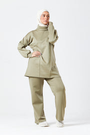 Sage Funnel Neck Modest Two Piece Set