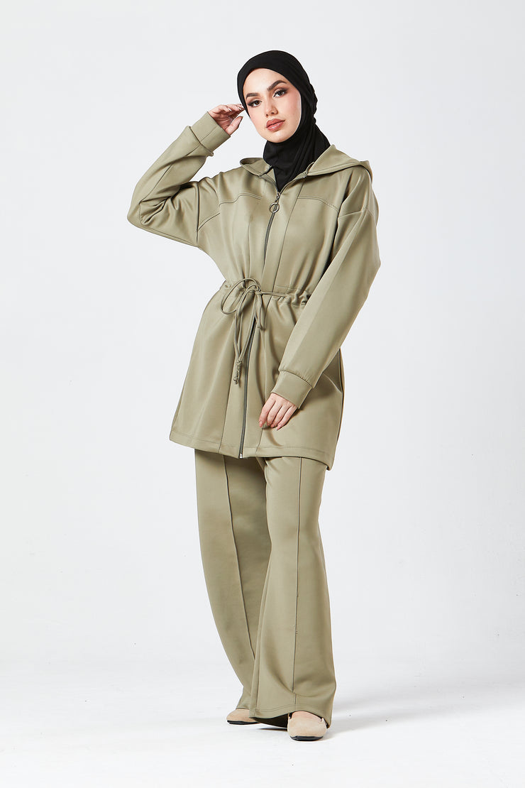 Sage Urban Modest Hoodie Set