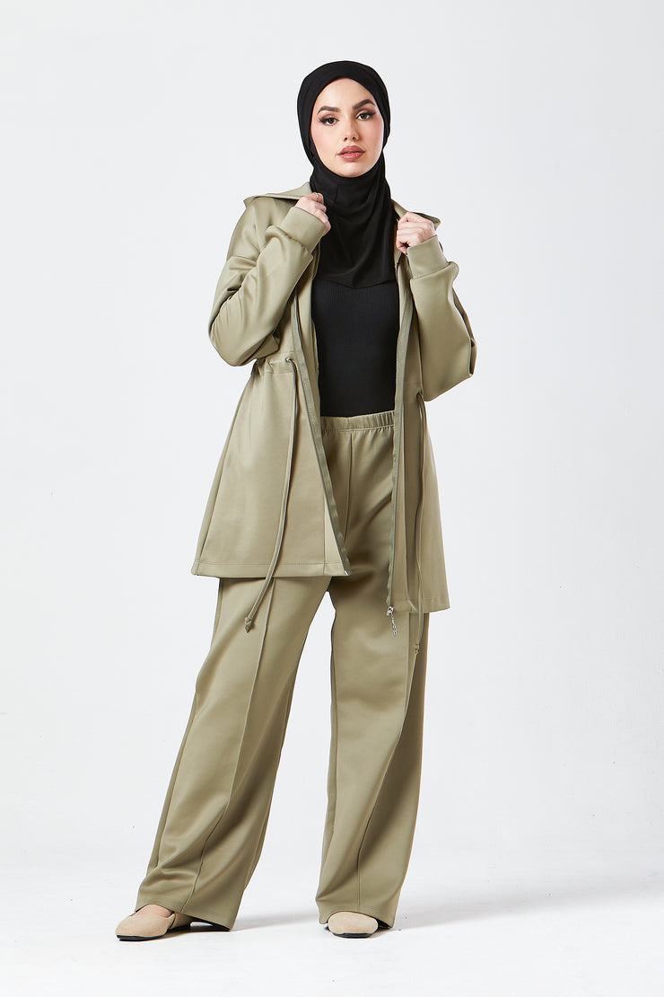 Sage Urban Modest Hoodie Set