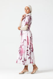 Rose Marble Midi Dress