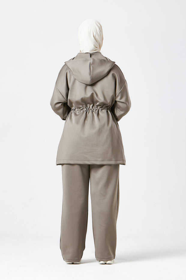 Mocha Urban Modest Hoodie Set