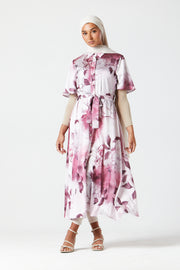 Rose Marble Midi Dress
