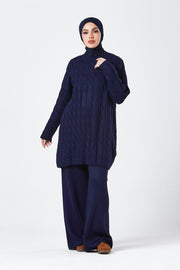 Navy Knit Co-ord Set