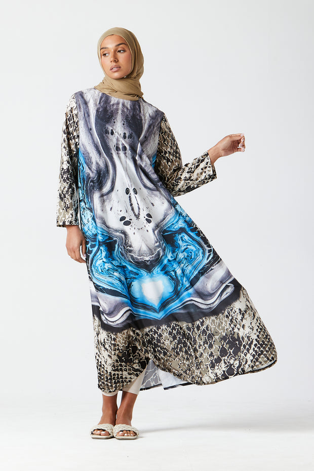 Blue Dahlia Kaftan