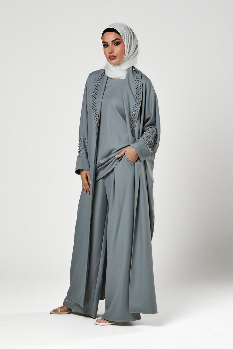 3pc Abaya Trouser Set