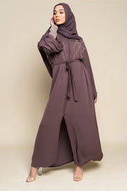 Taupe Ava Embellished Abaya