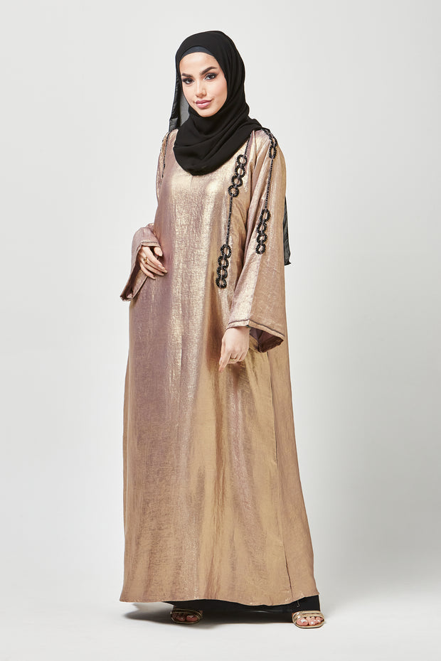 Pink Gleam Embellished Abaya